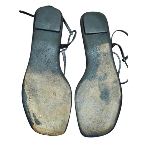 Prada Leather T-Strap Sandals Women's Size EU 40/US 9.5 - Picture 7 of 12